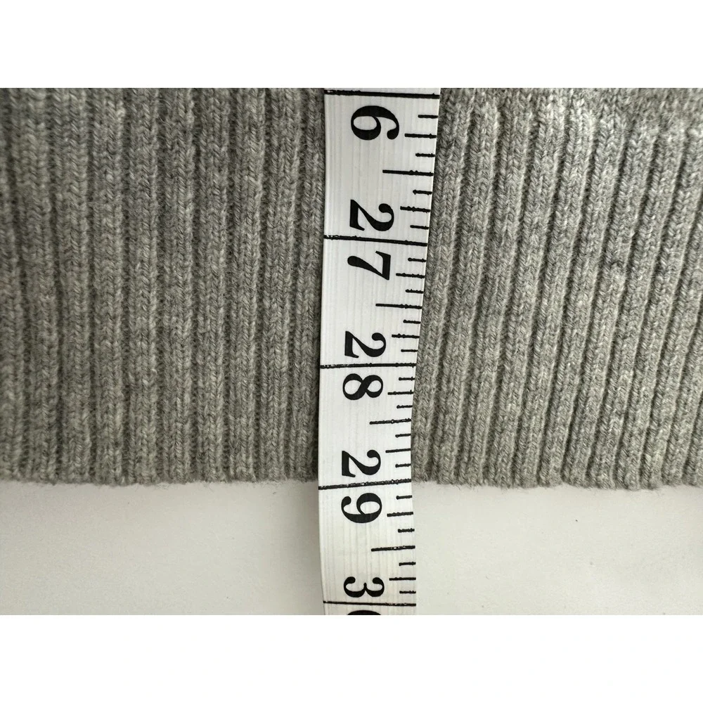New J.Crew Sweater Mens XL Gray Crew Neck‎ Lambswool Blend Career Formal Outdoor
